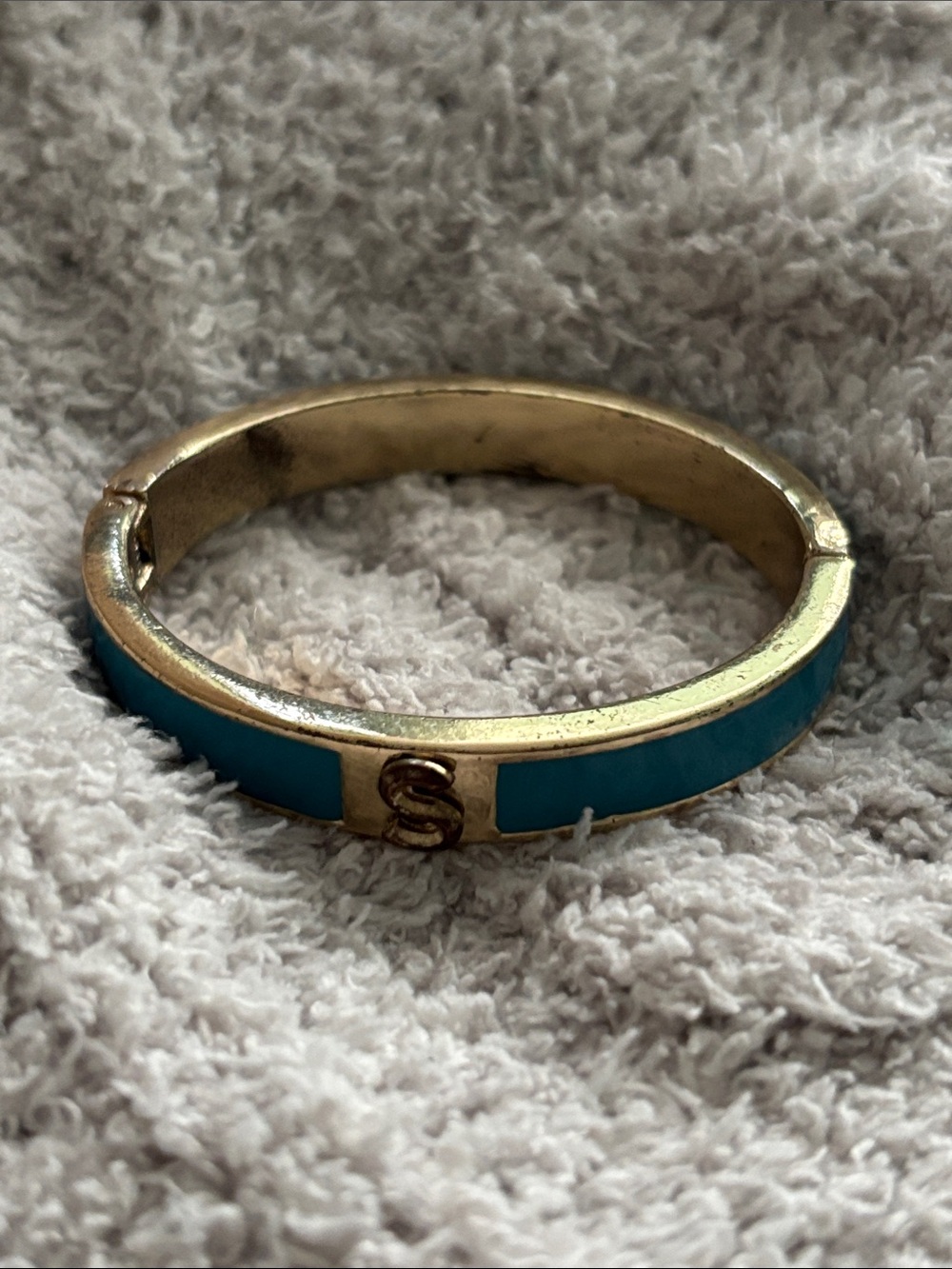 Silver and Blue Women's Bracelet
